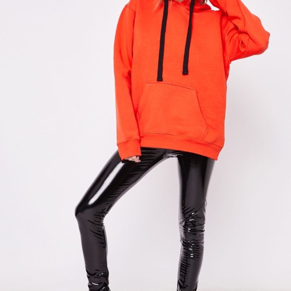 Rue 21 Neon Orange Hoodie - Picture 4 of 5